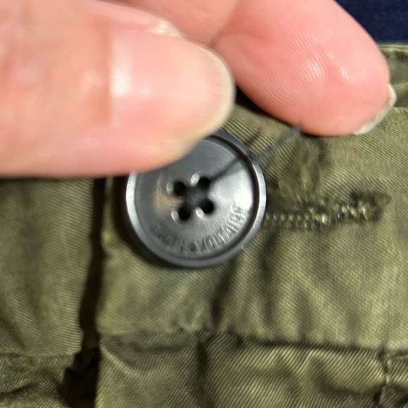 Zadig & Voltaire Men’s Cotton Pao Chino in Military Green Sz 42/32 - Picture 5 of 10